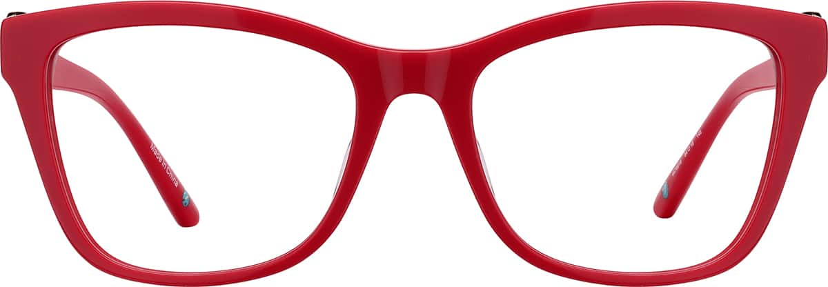 Front view of Cat-Eye Glasses 4478918 in Red