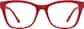 Front view of Cat-Eye Glasses 4478918 in Red thumbnail