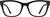 Front view of Cat-Eye Glasses 4478921 in Black thumbnail