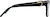 Side view of Cat-Eye Glasses 4478921 in Black thumbnail