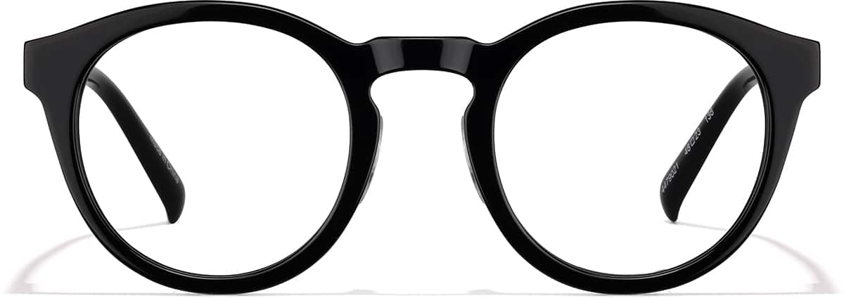 Front view of Round Glasses 4479021 in Black