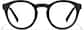 Front view of Round Glasses 4479021 in Black thumbnail