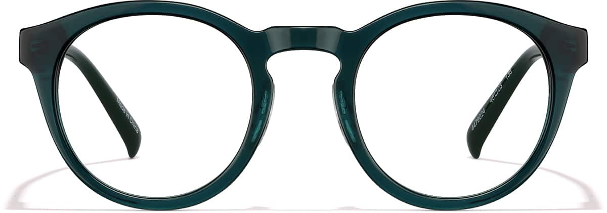 Front view of Round Glasses 4479024 in Green