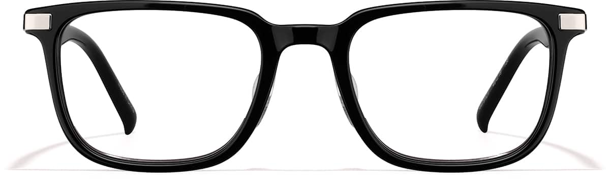Front view of Rectangle Glasses 4479121 in Black