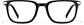 Front view of Rectangle Glasses 4479121 in Black thumbnail