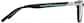 Side view of Rectangle Glasses 4479121 in Black thumbnail