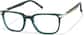 Angle view of Rectangle Glasses 4479124 in Green thumbnail