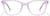 Front view of Cat-Eye Glasses 4479217 in Purple thumbnail
