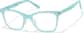 Angle view of Cat-Eye Glasses 4479224 in Green thumbnail