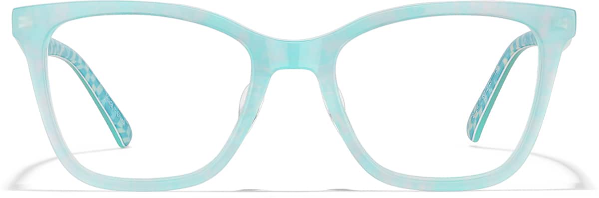 Front view of Cat-Eye Glasses 4479224 in Green