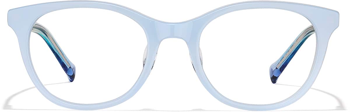 Front view of Cat-Eye Glasses 4479316 in Blue