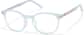 Angle view of Square Glasses 4479416 in Blue thumbnail