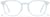 Front view of Square Glasses 4479416 in Blue thumbnail
