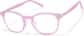 Angle view of Square Glasses 4479417 in Purple thumbnail