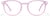 Front view of Square Glasses 4479417 in Purple thumbnail