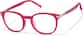 Angle view of Square Glasses 4479418 in Red thumbnail