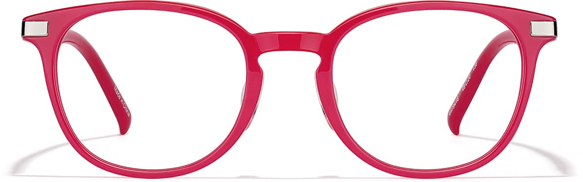 Front view of Square Glasses 4479418 in Red