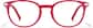Front view of Square Glasses 4479418 in Red thumbnail