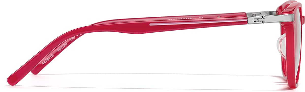 Side view of Square Glasses 4479418 in Red