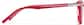 Side view of Square Glasses 4479418 in Red thumbnail