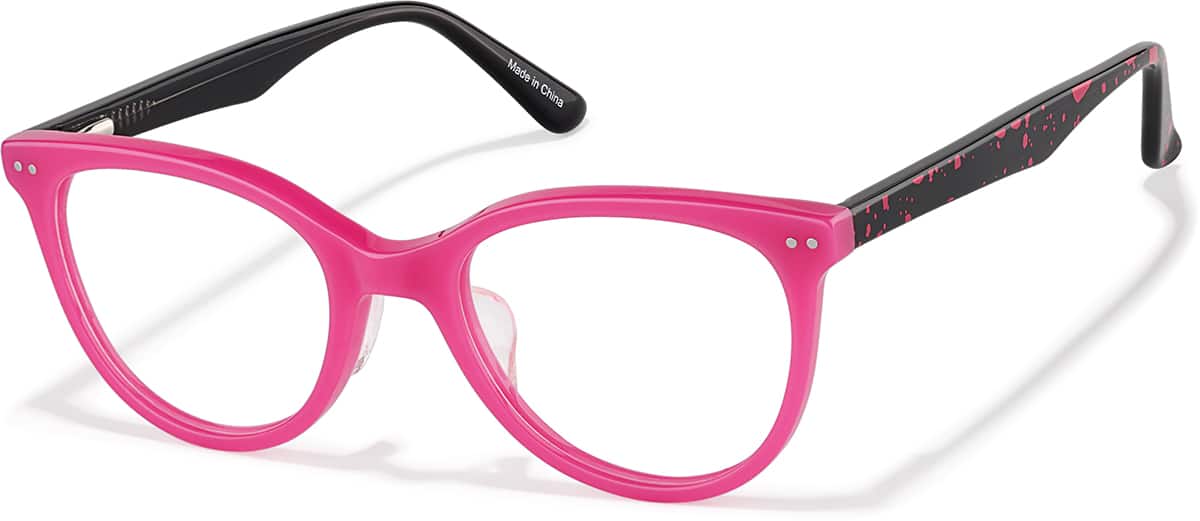 Angle view of Cat-Eye Glasses 4479519 in Pink
