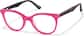 Angle view of Cat-Eye Glasses 4479519 in Pink thumbnail