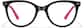 Front view of Cat-Eye Glasses 4479521 in Black thumbnail