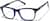 Angle view of Square Glasses 4479616 in Blue thumbnail