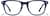 Front view of Square Glasses 4479616 in Blue thumbnail