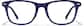 Front view of Square Glasses 4479616 in Blue thumbnail