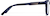 Side view of Square Glasses 4479616 in Blue thumbnail