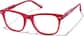 Angle view of Square Glasses 4479618 in Red thumbnail