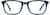 Front view of Rectangle Glasses 4479716 in Blue thumbnail