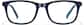 Front view of Rectangle Glasses 4479716 in Blue thumbnail