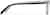 Side view of Rectangle Glasses 4479721 in Black thumbnail
