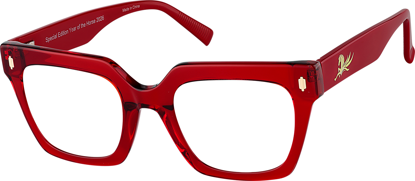 Transparent Red Radiant Stride #4480718 | Zenni Optical