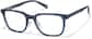 Angle view of Rectangle Glasses 4481416 in Crystal Blue thumbnail