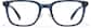 Front view of Rectangle Glasses 4481416 in Crystal Blue thumbnail
