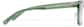 Side view of Lentes rectangulares 4481424 in Verde cristal thumbnail