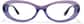 Front view of Oval Glasses 4481617 in Transparent Purple thumbnail