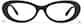 Front view of Oval Glasses 4481621 in Black thumbnail