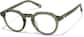 Angle view of Round Eyeglasses  4481824 in Olive Green thumbnail