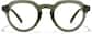 Front view of Round Eyeglasses  4481824 in Olive Green thumbnail