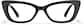 Front view of Virgo Zodiac Acetate Cat Eye Glasses  4481921 in Black thumbnail