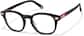 Angle view of Sagittarius Square Eyeglasses 4482021 in Black thumbnail