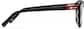 Side view of Sagittarius Square Eyeglasses 4482021 in Black thumbnail