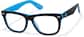 Angle view of Cloud9 Lifestyle Square Eyeglasses 4482121 in Black and Blue thumbnail