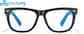 Front view of Cloud9 Lifestyle Square Eyeglasses 4482121 in Black and Blue thumbnail