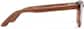 Side view of Square Glasses 4482215 in Warm Brown thumbnail