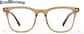 Front view of Square Glasses 4482315 in Transparent Brown thumbnail